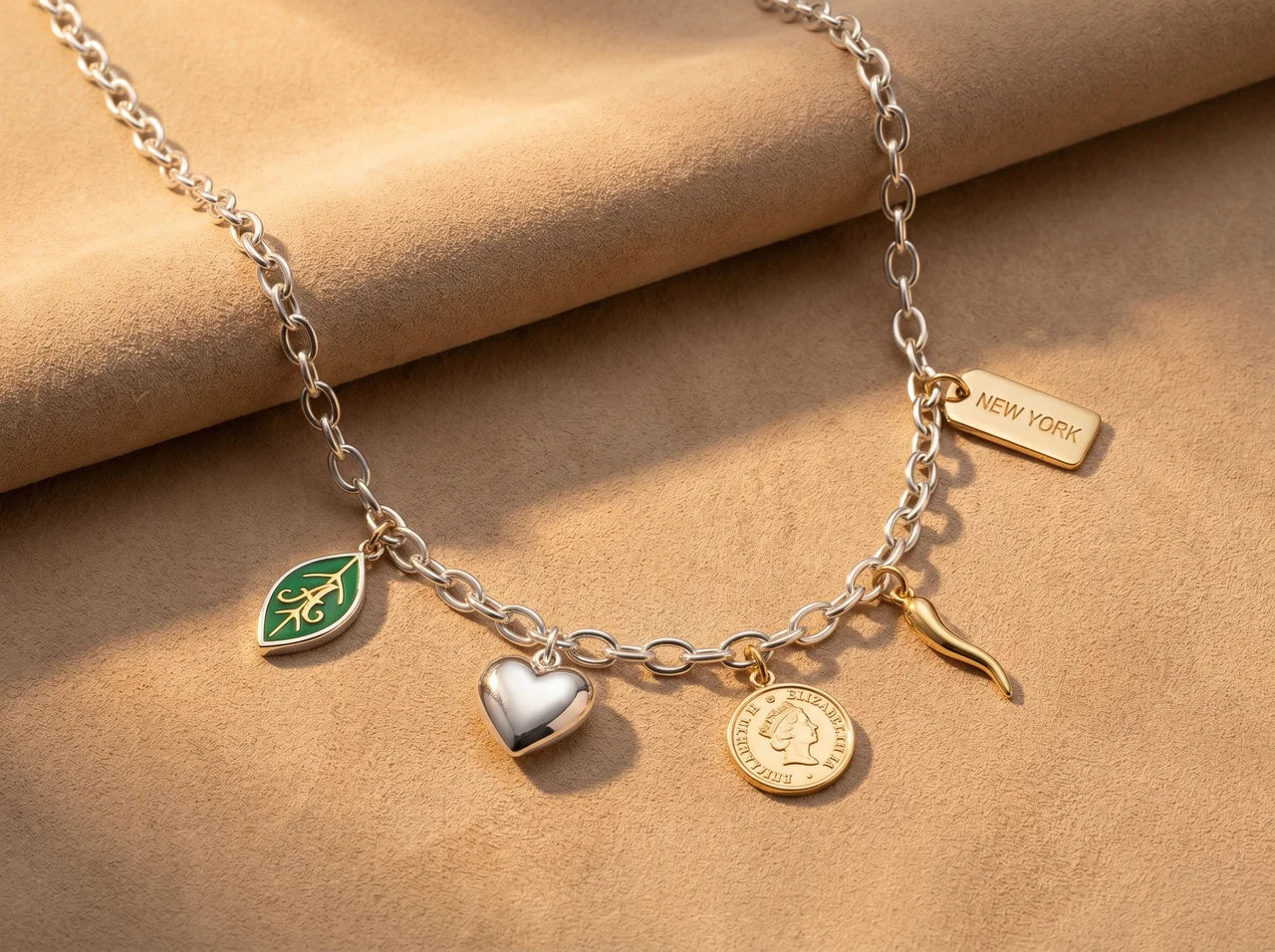 Soft Girl Era Gold Charm Necklace