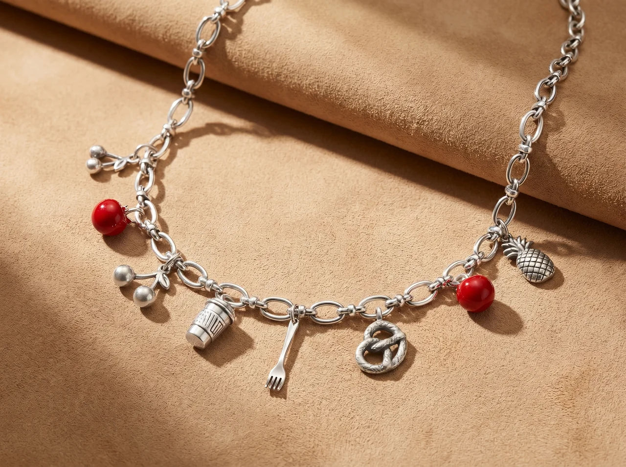 The Market Silver Charm Necklace
